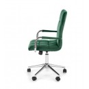 Кресло компьютерное HALMAR GONZO 4 темно-зеленый/хром